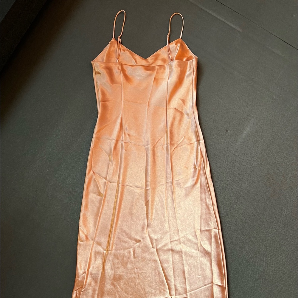 Lauren Conrad Millennial Pink Slip Dress M - Picture 3 of 7